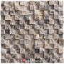 Patlatma Taş Dekoratif Doğal 3D Gümüş Traverten 23x23mm  - DT1419